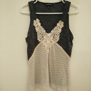 Lace Print Tank